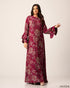 Elegant Printed Polyester A-Line Dress 61272
